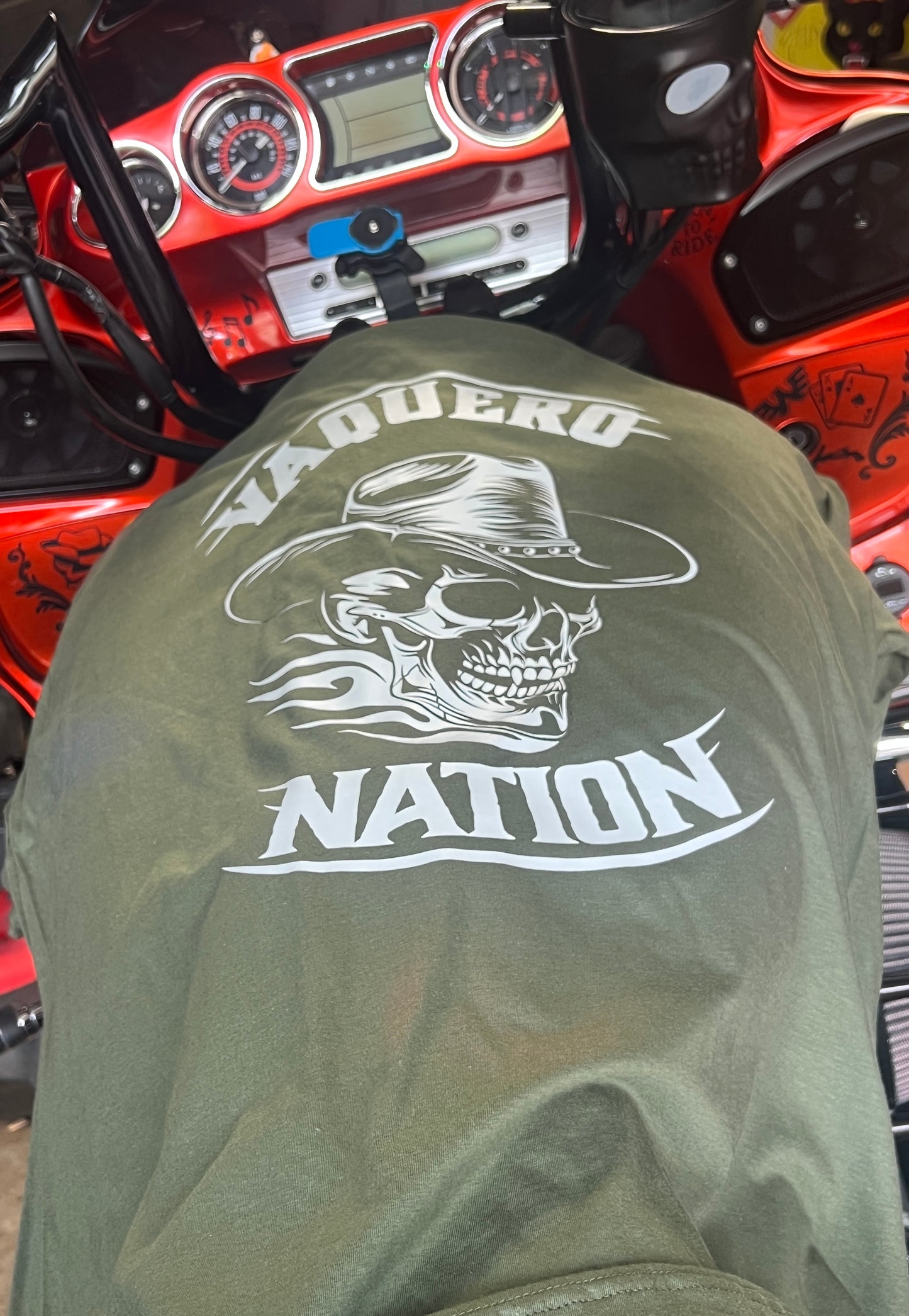 Military OD Green OG Vaquero Nation Tee