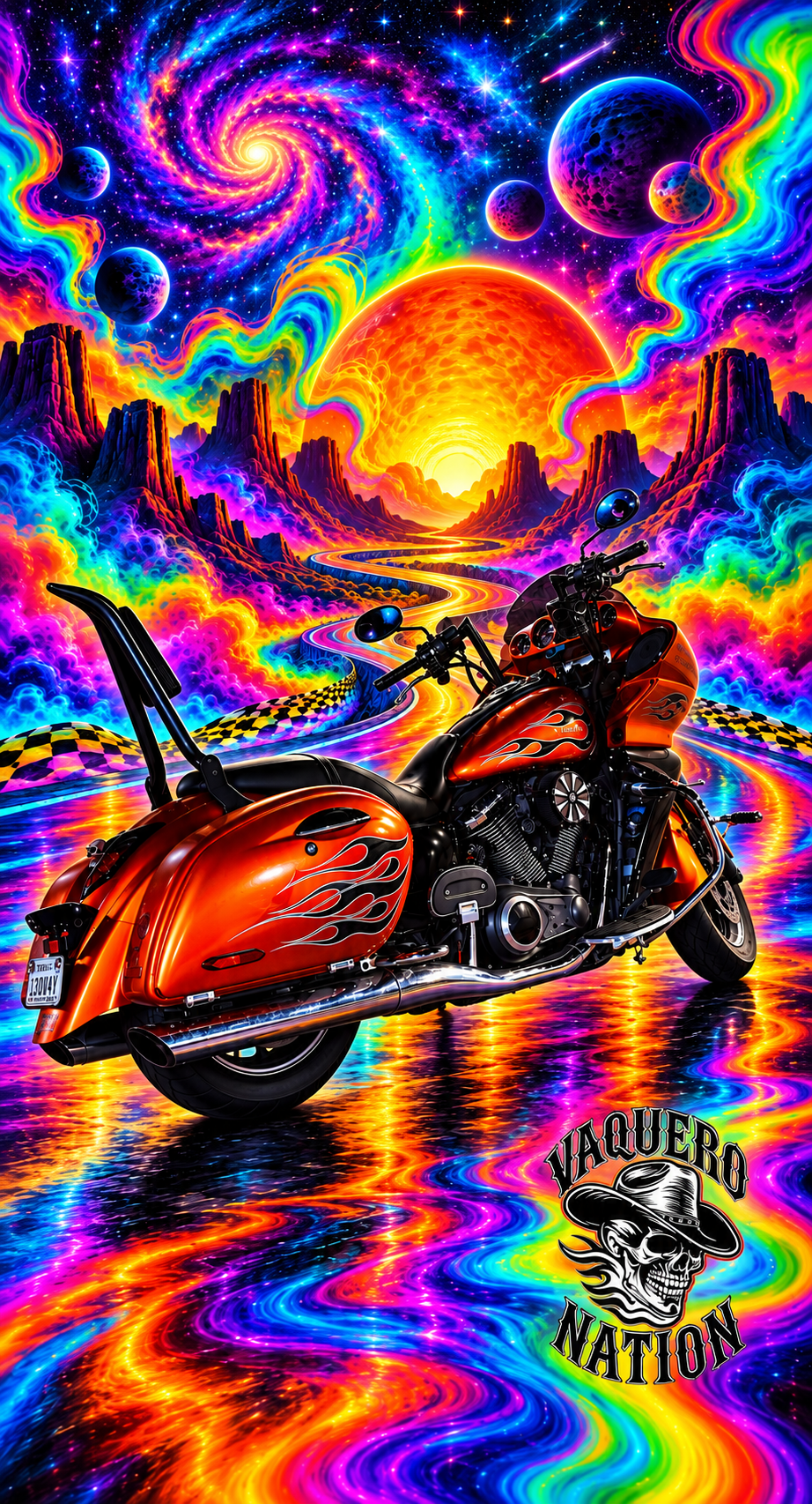 Psychedelic VN Gaiter ￼