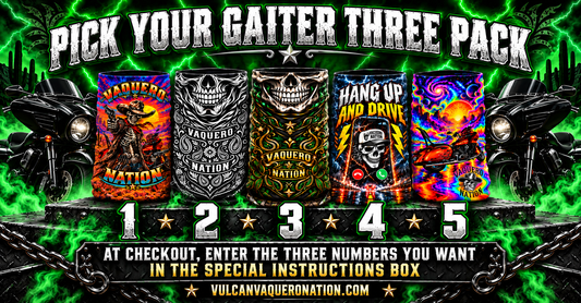 Vaquero Nation Gaiter 3 pack